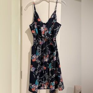 Yuki Kim Silk Dress with Tie Waist